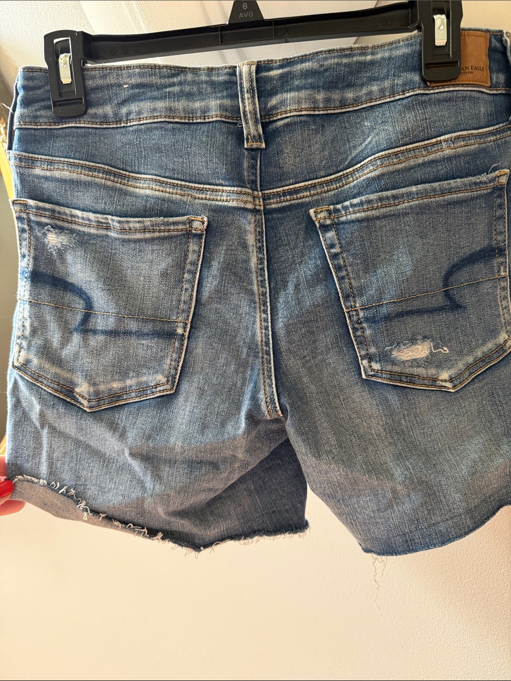Distressed Denim Cutoff Shorts - Picture 3 of 10